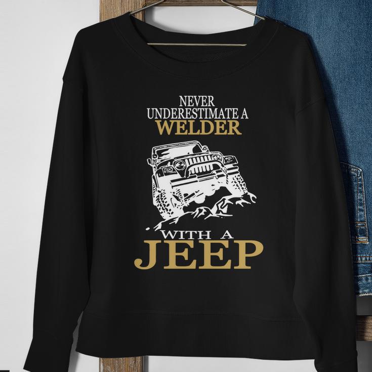 [154] Welder With A Jeep Tshirt Sweatshirt Gifts for Old Women